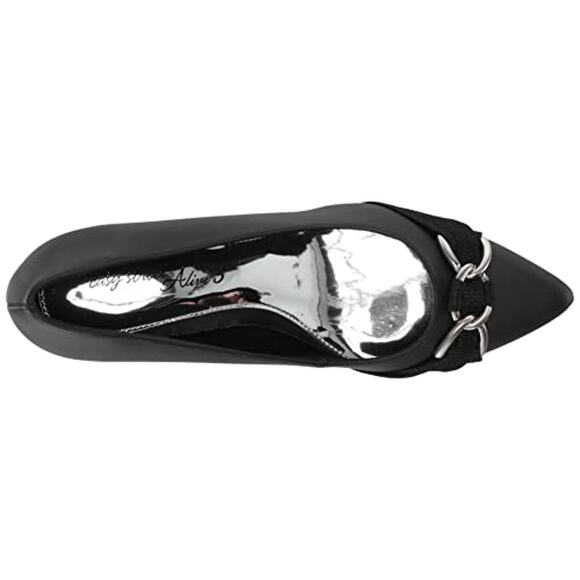 NWT Easy Street Women's Electa Pump, Black Satin, 8.5 Wide - Picture 6 of 7